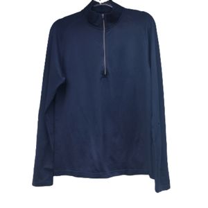 LULULEMON Men's Running Metal Vent Tech Long-Sleeve Quarter Zip Fitted Top Sz.M